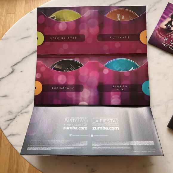 Zumba Fitness Exhilarate Body Shaping System w/ 2 Toning Sticks 5 Discs & Guide - Picture 11 of 16